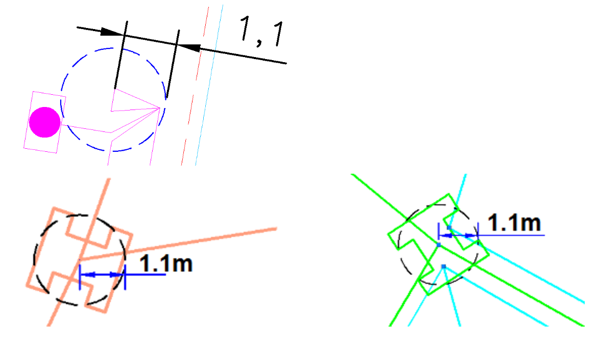 Esquema visual de tensada sobre poste