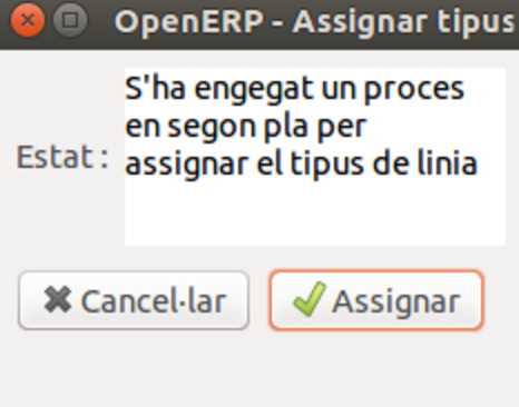 Execució del wizard per realitzar l'acció d'assignar el tipus LBT del ERP